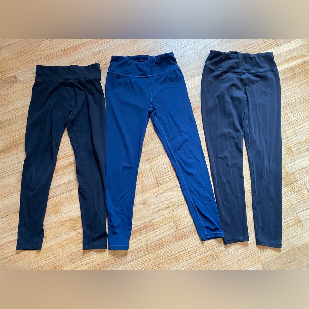 Girls Leggings Lot size 12 XL STELLE workout pants +Justice Navy + Black